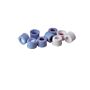 Polypropylene, Light Blue, PTFE/Red Rubber Septum, Target 10-425 Screw Thread Cap, 100/pack