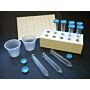 Uri-Pak Urine Collection System, 12mL Flared Top Urine Tube, Blue Snap Cap, Collection Cups, ID Labels and Rack, 100/Bag, 500/Case