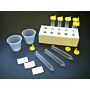 Uri-Pak Urine Collection System, 12mL Flared Top Urine Tube, Yellow Snap Caps with Sanitary Grip, Collection Cups, ID Labels and Rack, 100/Bag, 500/Case