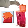Poxygrid Bench-top biohazard bag holder kit, includes: 100 biohazrd bags, stand & plastic cover/lid