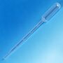 Transfer Pipet, 5.0mL, Large Bulb, Graduated to 1mL, 145mm, STERILE, Cellophane Wrap, 10/Bag, 40 Bags/Case
