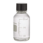 Media Bottle, 125ml, Clear, Grad, with Rubber Lined Cap, 48/cs