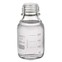 Media Bottle, 250ml, Clear, No Cap, 12/cs