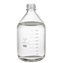 Media Bottle, 2000ml, Clear, No Cap, 6/cs