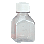 Media Bottle, 125ml, PET, Square, Sterile, 48/cs