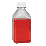 Media Bottle, 500ml, PET, Square, Sterile, 24/cs