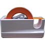 Weighted Plastic Tape Dispenser, White, for 500" (14 yds) and 2160" (60 yds) rolls, 1 Each