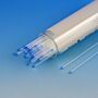 Capillary tube, glass, plain, blue tip, 100/vial, 10 vials/case