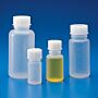 Bottles, wide neck, round, 100ml, polypropylene bottle, polypropylene cap, 10/case