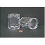 120mL (4oz) wide mouth jar, polystyrene, 58mm opening, 1 15/16 x 2 5/8", 280/case