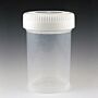 Tite-Rite Container, 90mL/3oz, Polypropylene, 48mm Opening, Graduated, with Separate White Screwcap, 400/Case