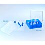 81 position Cryo Storage Box for 1 & 2 mL Cryo.s, PP, 9x9, Natural w/Natural lid , 5/Pack, 20/Case