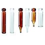Amber Glass, 7x40mm, Conical Base, 8mm Crimp Top Vial, 450µL, 100/pack
