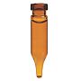 400µL, Amber Glass, 7x30mm Conical Base, 8mm Crimp Top Vial, 100/pack