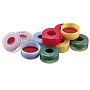 Green Polypropylene, PTFE/Red Rubber, Target Snap-It 11mm Snapcap Closure, 100/pack