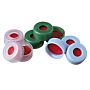Clear Polypropylene, Red PTFE/White Silicone/Red PTFE, Target Snap-It 11mm Snapcap Closure, 100/pack