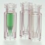 150µL, TPX Vial, Clear Glass Insert, Glasticª Preassembled Insert Vial, 100/pack
