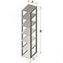 Vertical freezer rack, for 96-well & 384-well plates, holds 30 plates w/lids, 1 each