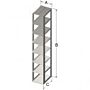 Vertical freezer rack, for 96-well & 384-well plates, holds 35 plates w/lids, 1 each