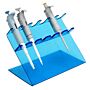 Pipetter stand, 6-place, acrylic, blue, 1 each