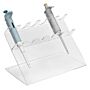 Pipetter stand, 6-place, acrylic, clear, 1 each