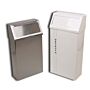 Waste receptacle, 22.5 gallon, 37.25"Hx18"Wx9.25"D, stainless steel, 1 each