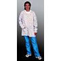 Sunlite Ultra Hip Length Jackets, Snap Front, Knit Collar & Cuffs, White, Large, 30/case