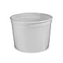 240ml (8oz) heavy duty pathology container, with snap-on-lid, polyethylene, white, tall, 250/case