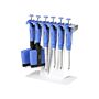 Universal linear rack for six pipettes (maximum of four multichannel pipettes)