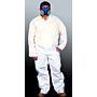 Coverall, Zipper Front with Hood, Boot, & Elastic Wrists, Blue, Large, 25/case