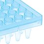PCR plate, raised rim, raised plate edge, 96-well, 250ul well capacity, natural, 10/bag, 100/case