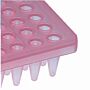 PCR plate, raised rim, raised plate edge, 96-well, 200ul well capacity, natural, 10/bag, 100/case