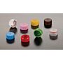 Simport Colored Closures Caps, for Micrewtubes, O-Ring Seal, Flat Top, PP, Natural, 1,000/case