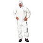 Coverall, Zipper Front, Bound Seam, Elastic Wrists & Ankles, White, XX-Large, 12/case
