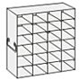Upright freezer rack, for 2" boxes, 4x6=24 place, 1 each