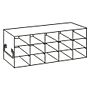 Upright freezer rack, for 2" boxes, 5x3=15 place, 1 each