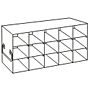 Upright freezer rack, for 3" boxes, 5x3=15 place, 1 each