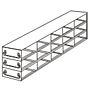 Upright freezer drawer rack, for 2" boxes, 5x3=15 place, 1 each