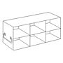 Upright freezer rack, for 15ml & 50ml tubes, 3x2=6 place, 1 each