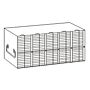 Upright freezer rack, for 96-well & 384-well plates, holds 80 plates w/lids, 1 each