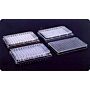 Untreated 96-well microplates; w/small chamfered/radiused corner & large flat bottom, no lids, sterile, 100/case