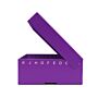 Cardboard Freezer Box, 2", 81-Place, Hinged Lid, Purple, 5/pk