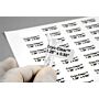 Cryo-Clear Laser Labels 1.28 x 0.50", for use with 1.5 & 2.0mL tubes, 1,700/pack