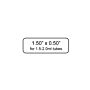DT Cryo-Tags 1.50 x 0.50" 750/roll - WHITE