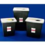 RCRA Hazardous Waste Container, 2 Gallon, Black, 20/cs