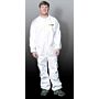 Coverall, Zipper Front, Elastic Wrists & Ankles, White, White, Large, 25/case