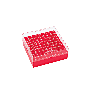 KeepIT-81 Polycarbonate Freezer Box, Red, 10/Case