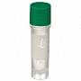 2ml vial, green top, 12 x 49mm, sterile, 50/pack, 500/case