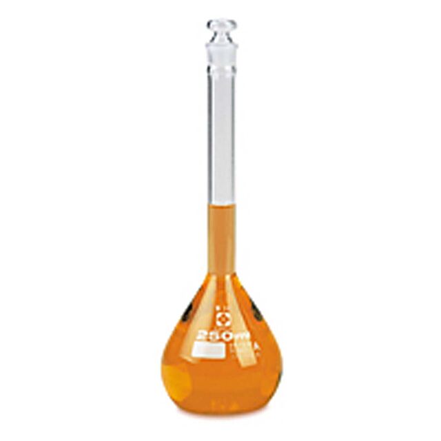 Vee Gee Scientific Glass Volumetric Flasks w/Glass Stopper