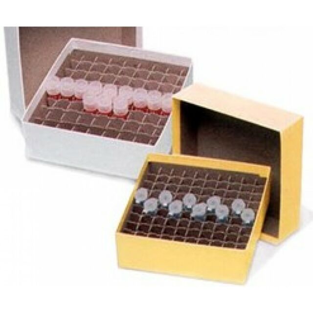 MSP brand 3" Cardboard Freezer Boxes wtih Dividers